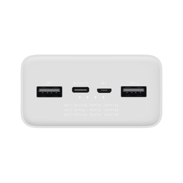 پاوربانک شیائومی PB3018ZM ظرفیت ۳۰۰۰۰ میلی آمپر ساعت