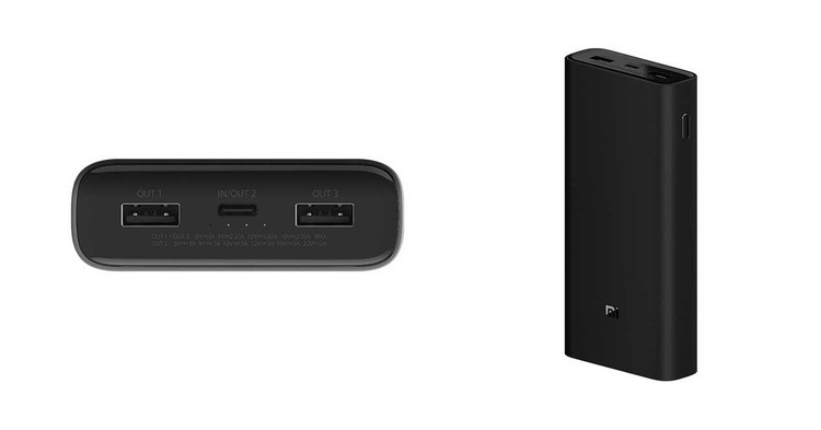 پاوربانک 50w شیائومی ظرفیت 20000 میلی آمپر ساعت