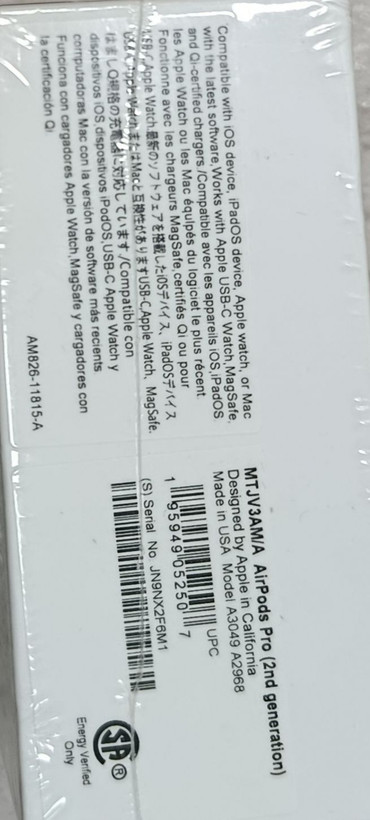 ایرپاد پرو 2 فول کپی ساخت آمریکا – Apple AirPods Pro 2 Full Copy USA با نویزکنسلینگ واقعی (سفارش امارات)