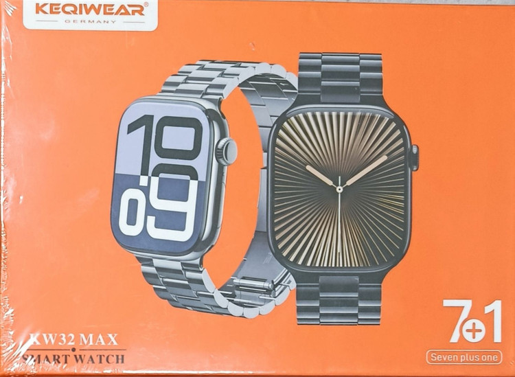 ساعت هوشمند KW32 max طرح اپل با بند فلزی