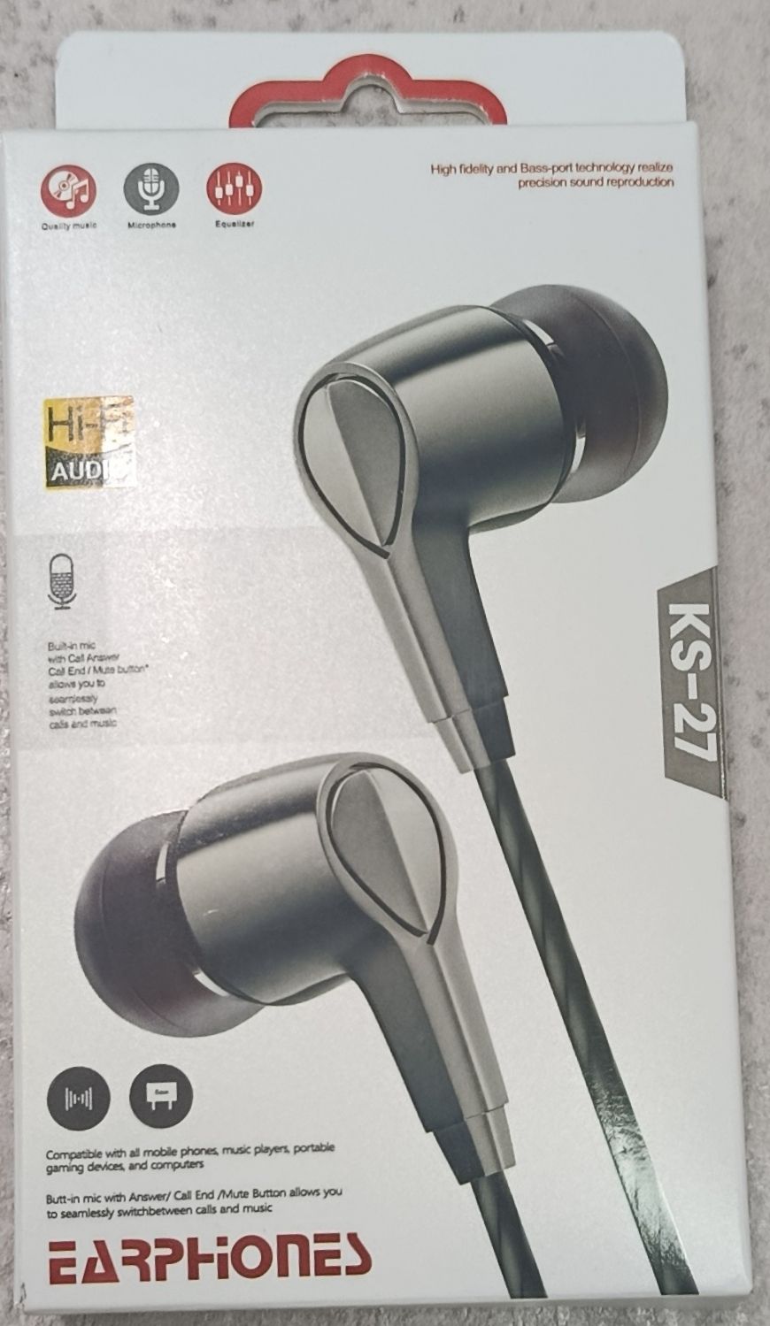 هندزفری سیمی مدل KS-27