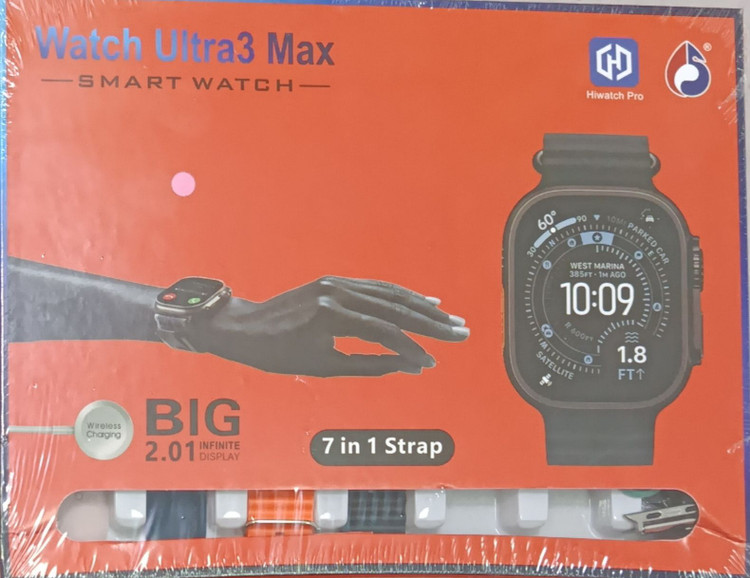 ساعت هوشمند watch ultra3 max با هفت عدد بند